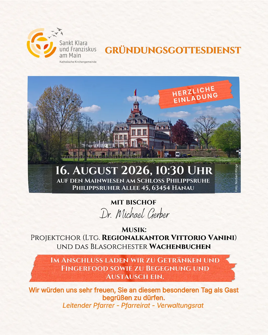 Einladung zu Gründungsgottesdienst